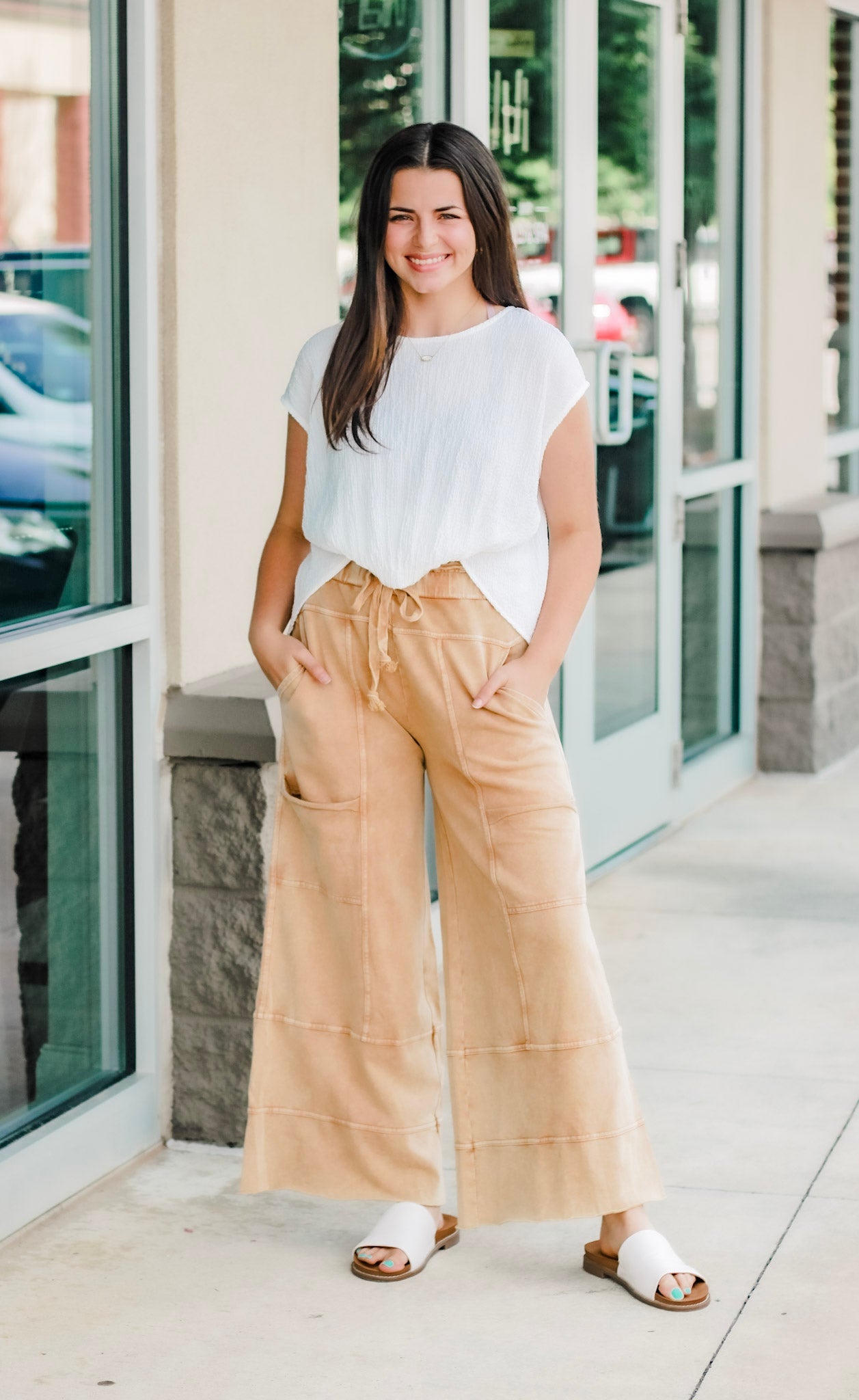 Calling You Out Wide Leg Pants in Camel