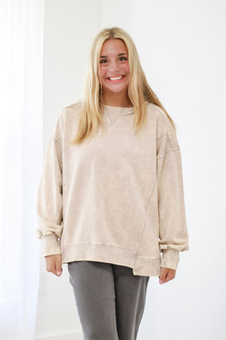 Close to Me Pullover in Ash Mocha