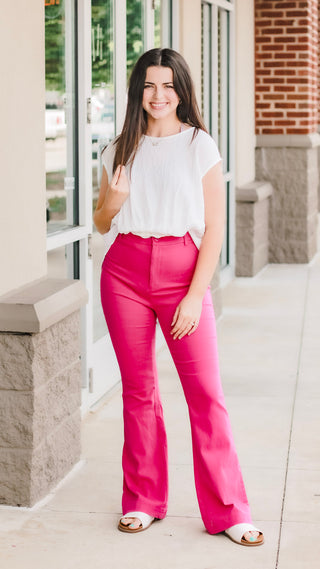 Making Moves Hot Pink Flares