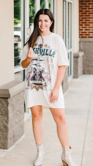 In Music City T-Shirt Dress