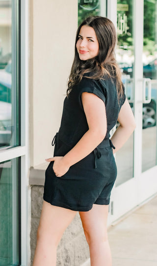 Making it Through Black Romper