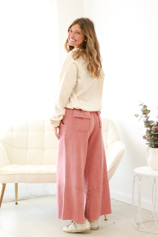 Simply the Best Half-Zip Pullover in Beige