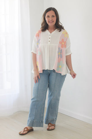 Petal Perfect Gauze Blouse