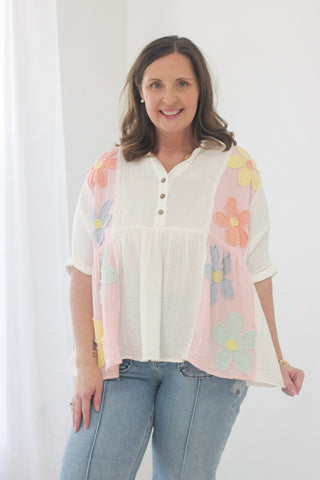 Petal Perfect Gauze Blouse