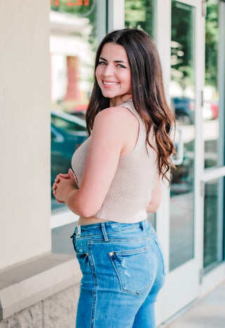 The Way it Is Summer Tank Sweater in Cocoa
