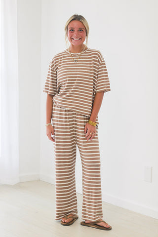Inseparable Mocha Striped Set