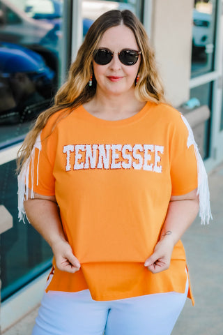 Glitzy Glam Tennessee Orange Tee