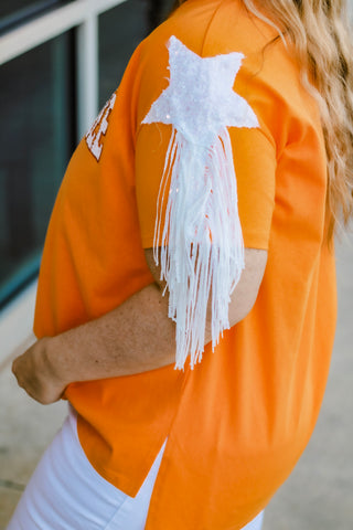 Glitzy Glam Tennessee Orange Tee