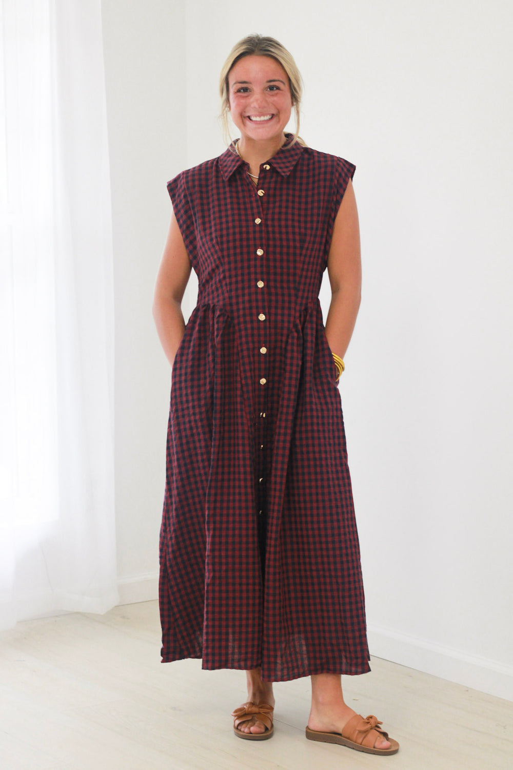 Blessed Like This Burgundy Midi Dress