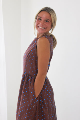 Don't Forget Me Chocolate Brown Midi Dress