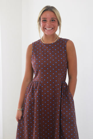Don't Forget Me Chocolate Brown Midi Dress