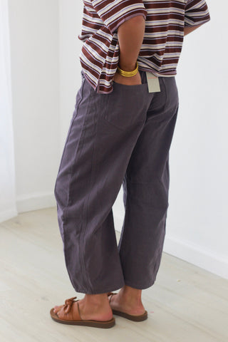 Brand New Me Barrel Pants in Plum