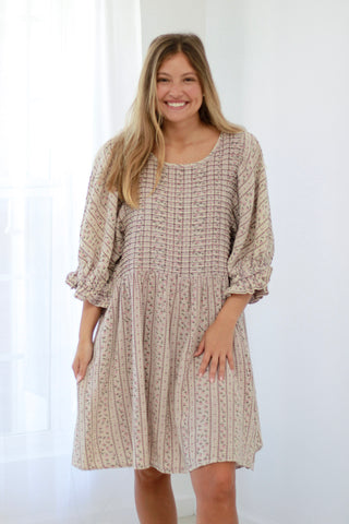 Blushing for You Floral Dress in Dusty Lilac