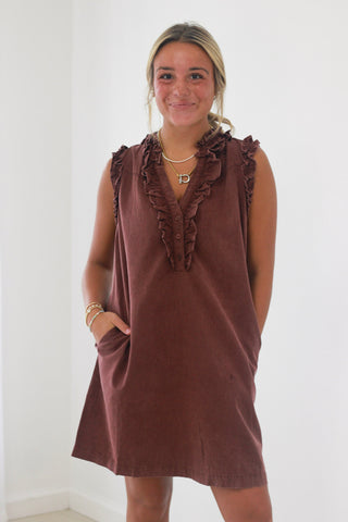 Wine Country Mineral Washed Dress