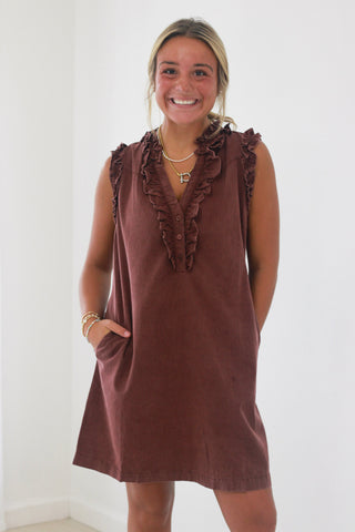 Wine Country Mineral Washed Dress