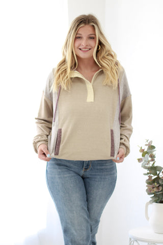 Make No Mistake Half Zip Pullover