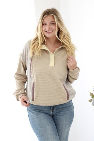 Make No Mistake Half Zip Pullover