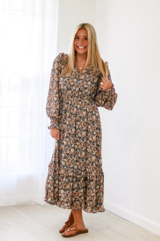 Picture Me in Fall Floral Dress