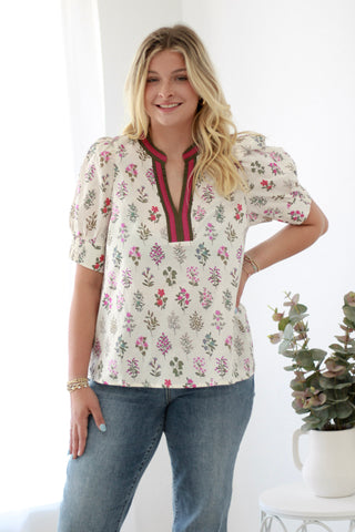 Sophisticated Staple Floral Blouse