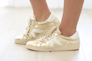 Corky's Friend Zone Shoes in Metallic Gold