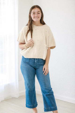 Sweet & Delicate Bow Sweater