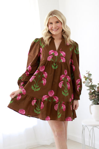 Autumn Dreams Floral Dress