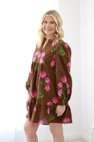 Autumn Dreams Floral Dress