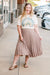The Cutest Pleated Skirt in Coco