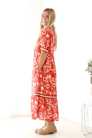 Changing Leaves Floral Dress