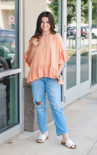 Take Me to Fall Top in Pumpkin