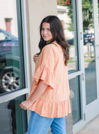 Take Me to Fall Top in Pumpkin
