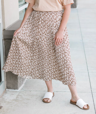 Just Pleating Around Skirt