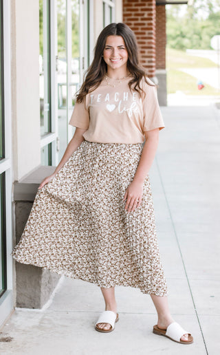 Just Pleating Around Skirt