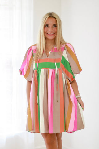 The Stripes Have It Dress