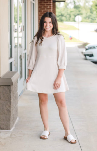 Why We Fell in Love Cream Dress