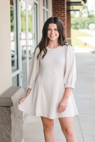 Why We Fell in Love Cream Dress