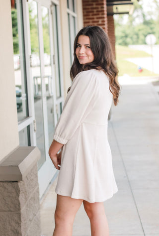 Why We Fell in Love Cream Dress