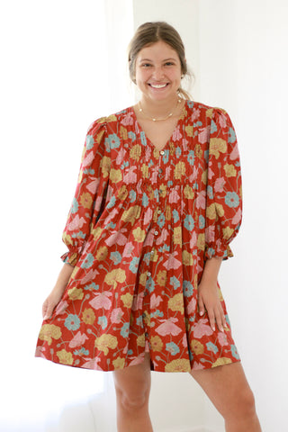 Fall Foliage Mini Dress