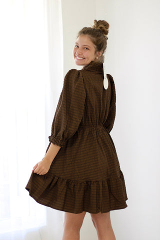 Autumn Grace Dress in Brown
