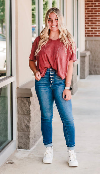 Can't Make This Up Crimson Top