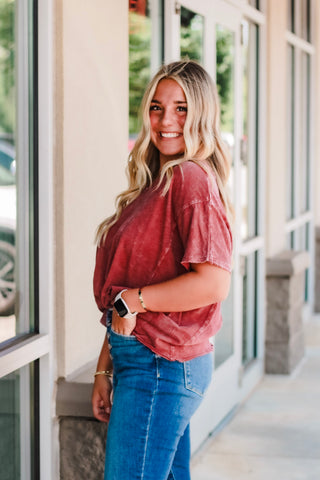 Can't Make This Up Crimson Top