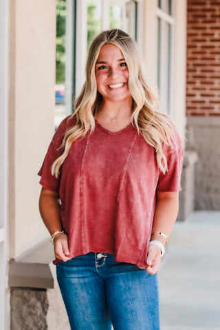 Can't Make This Up Crimson Top