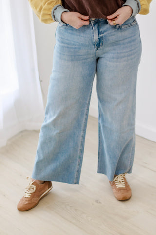 Down to Business Wide Leg Jeans