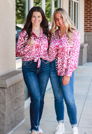 Girls Just Wanna Have Fun Printed Blouse