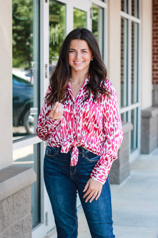 Girls Just Wanna Have Fun Printed Blouse