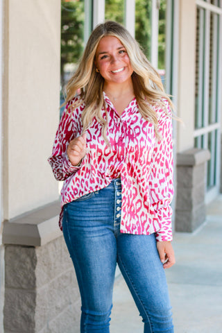 Girls Just Wanna Have Fun Printed Blouse