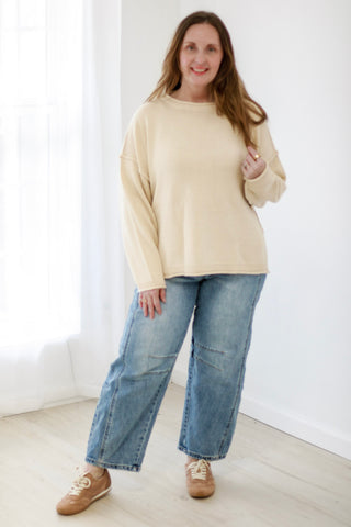 At Home Here Barrel Jeans