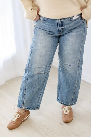 At Home Here Barrel Jeans