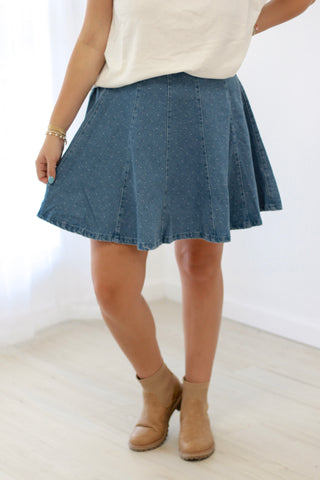 Time for Fall Denim Skirt