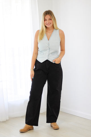 Judy Blue Rigid Magic Marlow Trousers in Black